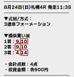 テッパン買い目